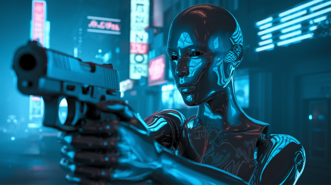 cenário-cyberpunk-com-replicantes,-destacando-temas-de-identidade-e-niilismo,-inspirado-em-Blade-Runner-2049,-com-um-tom-filosófico